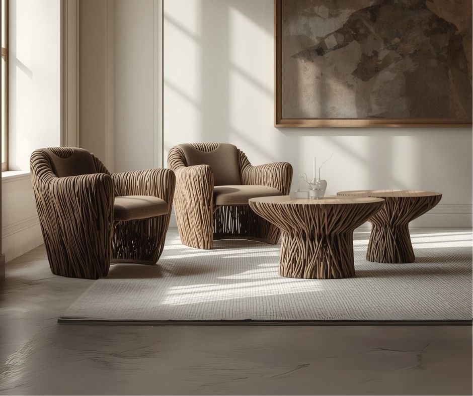 Od drzewa do wnętrza – historia drewnianych mebli inspirowanych lasem